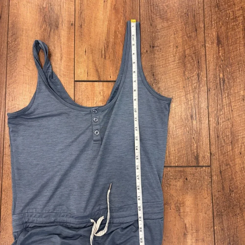 Women's Vuori Falls Jumpsuit in Light Azure Heather Blue Size M Soft $118 EUC